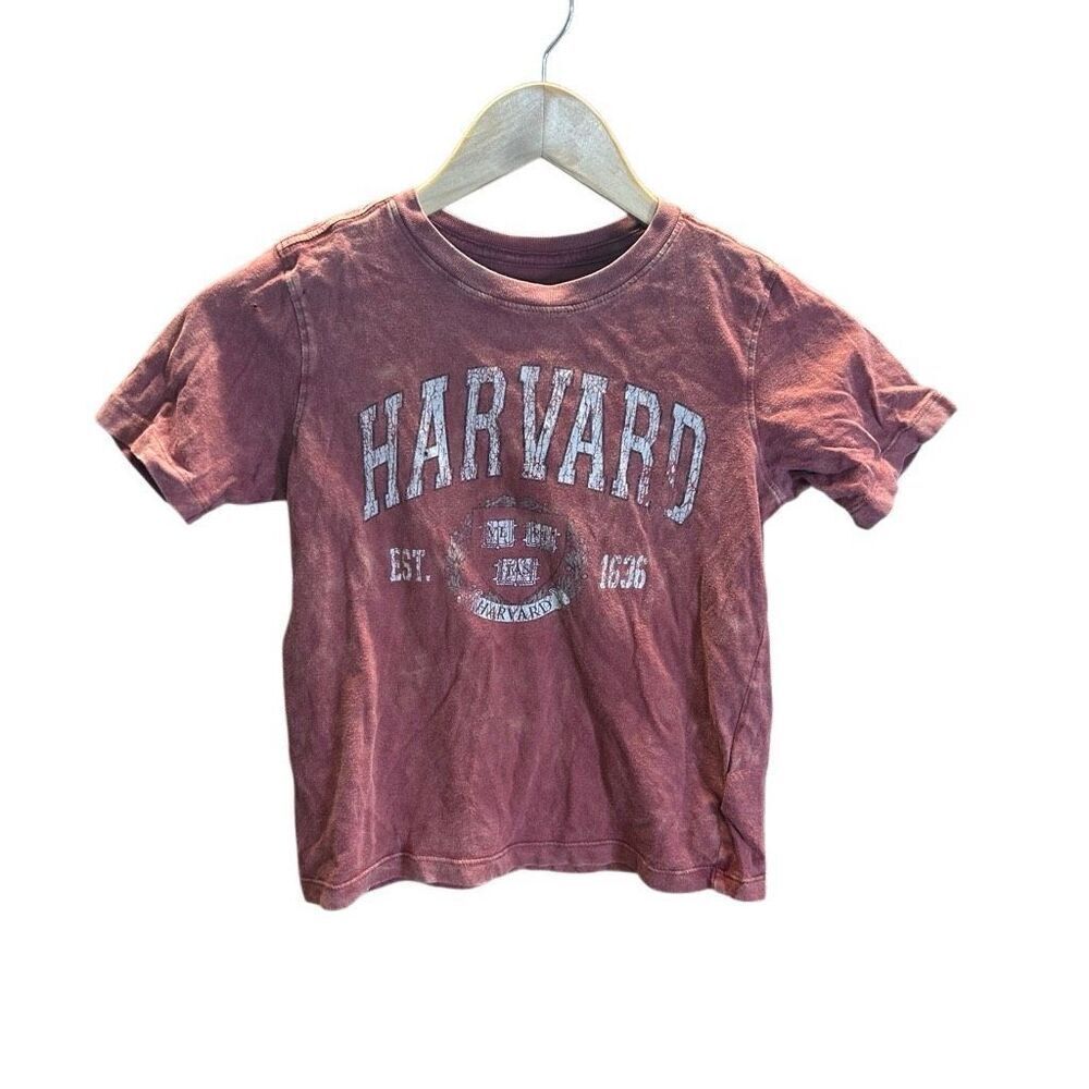 HARVARD University Size Small 6/7 T-shirt Small holes as pictured